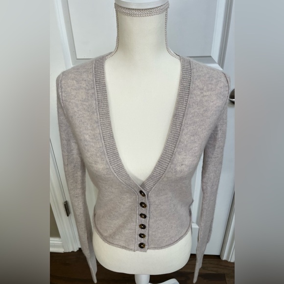 Freepeople Cashmere Cropped Button Cardigan - Picture 3 of 7
